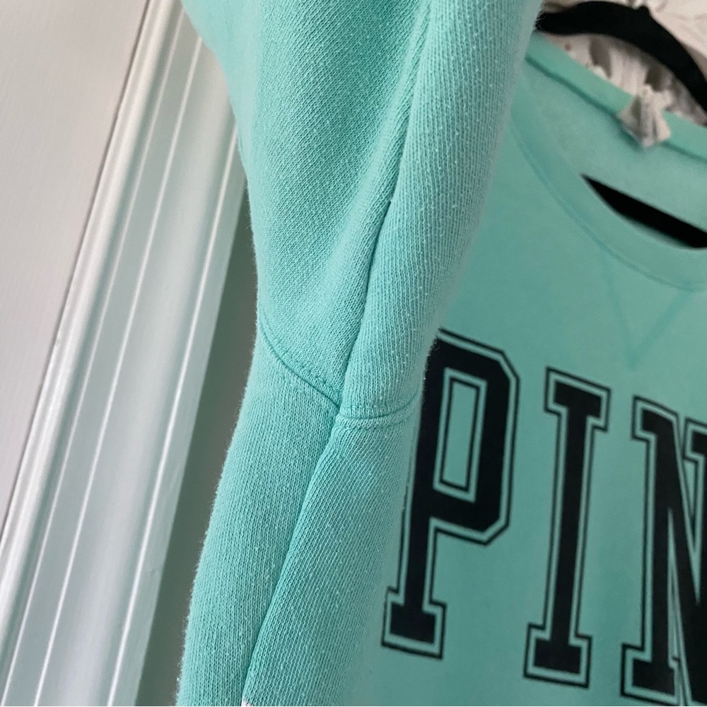 PINK Victoria's Secret Y2K Crewneck Sweatshirt Oversized Athleisure Comfy Sz S - Picture 3 of 6